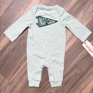 NWT Cat & Jack Nap Champ Onesie